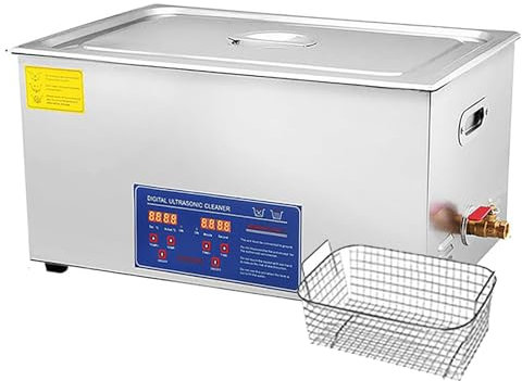 WhAeoy Ultraso-ni-c Cleaner (1.3L 2L 3L 6L 10L 15L 22L 30L), Digital Timer + Heated Temperature Display, For Repair Sho,30L