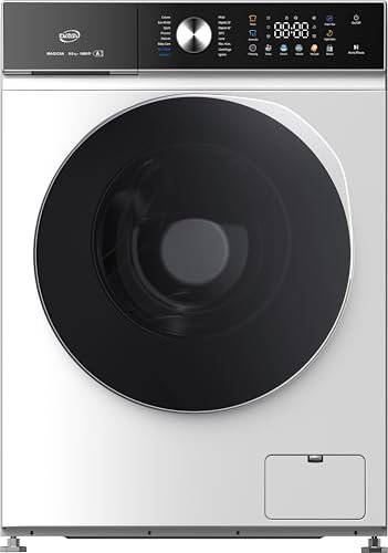 Daya Lavatrice Magic9A, 9 kg, 1400 giri/min, Display Touch LCD a Colori, Motore BLDC Inverter, Classe A, Programma Vapore, Baby Care, My Cycle, Cicli Rapidi, Super Spa, Night Wash