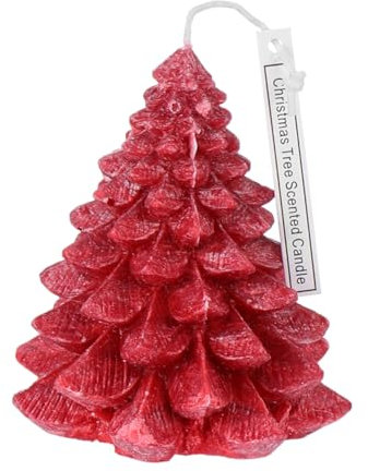 Garneck Wachskerze für Weihnachtsbaum Handgefertigt aus Pflanzenwachs Weihnachtsbaumschmuck mit Aromatisierendem Duft Festtagsdekoration
