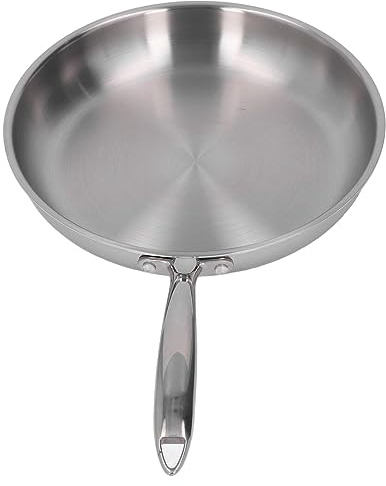 ZJchao PADELLA GRANDE IN ACCIAIO INOX PENTOLE PROFESSIONALI NON RIVESTITE PER LA DI CASA (30 cm)