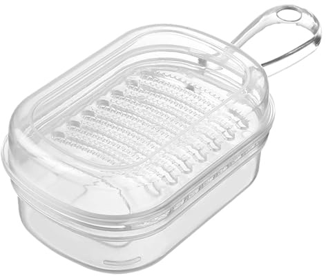 Jinyilwn Trituratore per aglio, grattugia per aglio da cucina, grattugia per zenzero, tritatutto manuale per verdure, con contenitore per aglio, carota, patate, tritatutto domestico