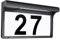 DIYEAH Plaque De Numéro De Maison Lumineuse Solaire Pour Extérieur Signe Adresse Éclairé Installation Facile Sur Mur De Jardin Design Moderne Et Classique