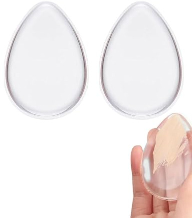 LEEQ 2pcs éponges de maquillage en silicone pour maquillage - maquillage et éponge applicateur en éponge pour fond de teint liquide ou correcteur