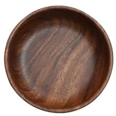 Stora träskålar for sallad och frukt, serveringsskålar i lantlig stil, dekorativa träskålar for matpresentation, perfekt for köksbordsdekor, fruktdisplay, mittpunkt(16cm)
