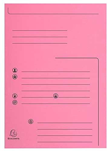 Exacompta 250 feste Mappen 1 Klappe Super rosa