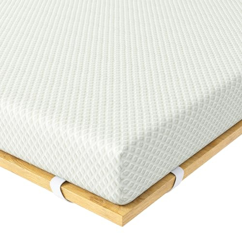 Ego Home Surmatelas en Gel 90 x 200 cm H3 Doux avec extrait de thé Vert, certifié Öko-TEX, 90 x 200 cm, pour lit à sommier tapissier, canapé-lit, Housse en Gel, Mousse Froide, Hauteur 9 cm