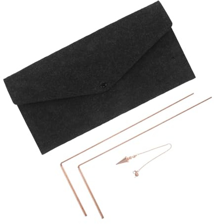 COLLBATH Baguette De Sourcier en Cuivre Baguette De Positionnement en Laiton Pliables en Cuivre