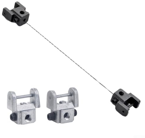 Drivstraw Mandrino per sega a scorrimento per taglio curvo, supporto lama per sega a filo con struttura in metallo, confezione da 2 pezzi compatibile con strumenti di modellazione fai da te, 2 x 2 cm