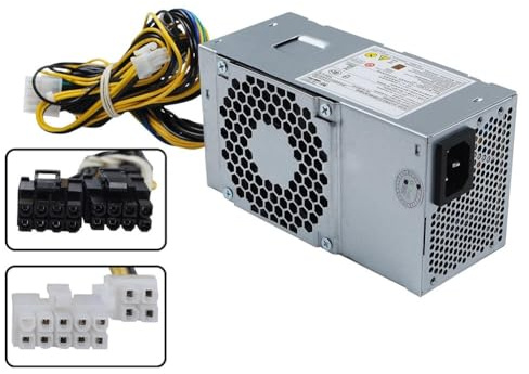 EasyByMall Fuente de alimentación TFX de 500 W FSP500-20TGBAB con conectores de 10+4+8+8 pines para escritorio Erazer D215 M310 M410 510S M510