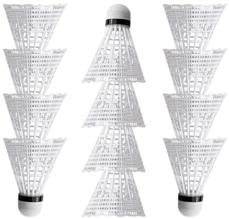 Generisch Palline da badminton, 12 pezzi, resistenti al , in nylon, per interni, cortile, baseball, softball