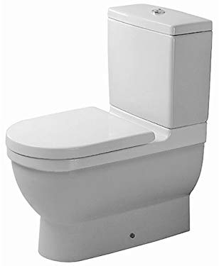 Duravit Stand-WC-Kombi, Tiefspüler Starck 3 37x66cm, 6 l, Abg. waag./skr., we WG