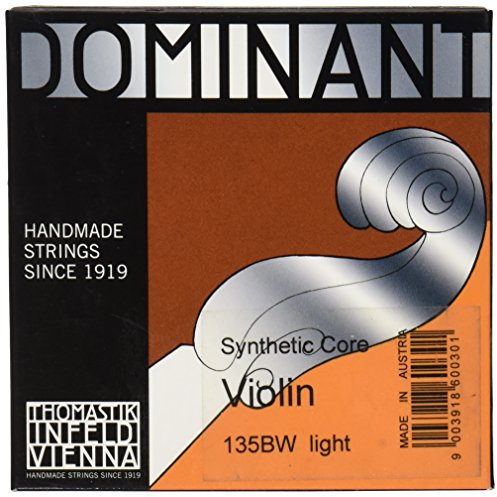 Thomastik-Infeld Dominant set di corde per violino 4/4 (135Bw - 129w, 131w, 132w, 133w) - tensione morbida
