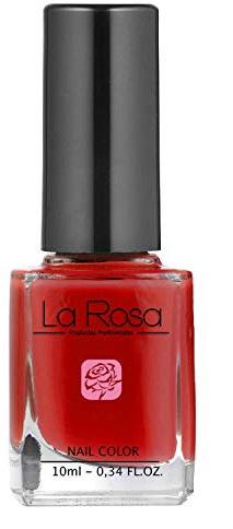La Rosa Smalto per Unghie Nr. 108, Rosso Chiaro Papavero - 10 ml