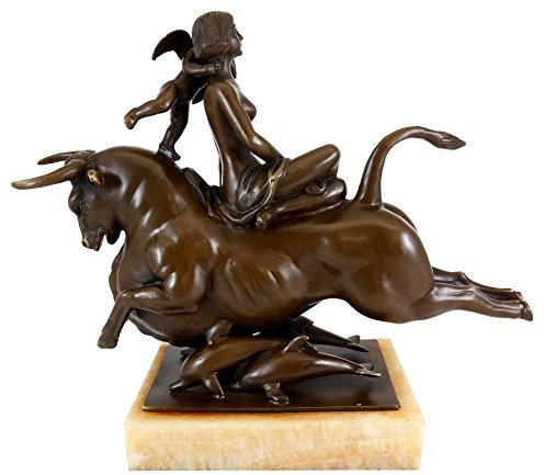 Kunst & Ambiente - Art Deco Bronzefigur - Flight of Europa/Raub der Europa (1925) - Paul Manship - Bildhauer USA Skulptur - Statuen online kaufen - Wohndeko für Innen