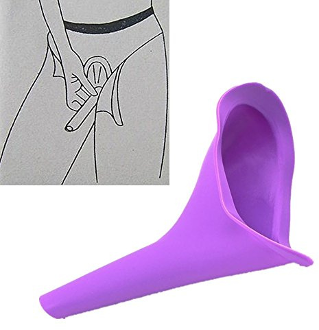 BenSports Frauenurinal Frauen Pinkeln im Stehen,Camping Reise Wandern Soft Trichter Pissoir, Silikon Faltbar Wiederverwendung Femurinal