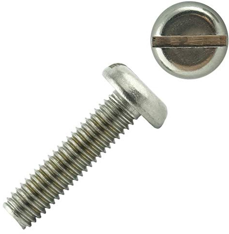 Eisenwaren2000 | Flachkopfschrauben mit Schlitz M2 x 6 mm (10 Stück) - Schlitzschrauben DIN 85 - ISO 1580 Flachkopf Schrauben - Gewindeschrauben - Edelstahl A2 V2A - rostfrei