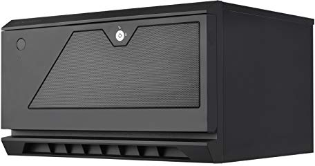 SilverStone Technology SST-CS381 v 1.2 - Case Storage ATX Midi Tower Computer Case, Interior Black, Supports 8X 3.5 or 2.5 Inch Hot-Swap Hard Drive Trays, Front Door Lockable, Black