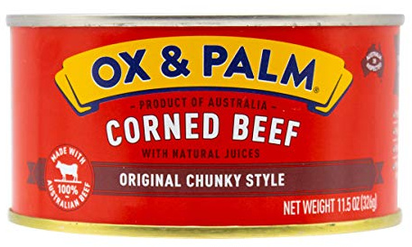Ox & Palm Corned Beef Original Chunky Style, 11.5 Ounce (Pack of 12)