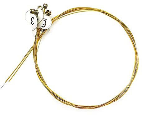 DONGSHUAI Hymnoun Lyre Harp 7 10 16 19 Saiten Leier-Ersatz-Metallsaiten (7 Saiten),10string