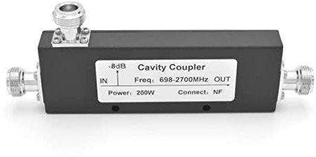 RANGEFUL 10dB Cavity Coupler, 698~2700MHz, N-Female for Unequal Signal Distribution for LTE CDMA GSM Signals for DCS 3G 4G 5G Mobile Signal