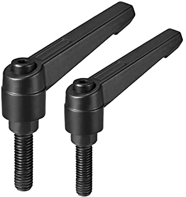QUARKZMAN M8 x 32 mm M8 x 25 mm Poignée Réglable Serrage Levier Filetage Pousser Bouton Cliquet Mâle Fileté Goujon 2 Pièces
