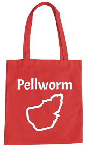 Pellworm Insel Baumwolltasche - Deutschland Urlaub Nordsee Wattenmeer Rot