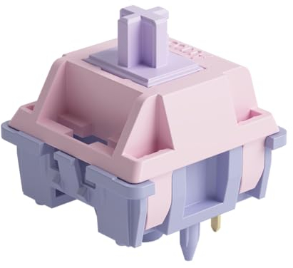 Akko V3 Pro Fairy Linéaire Silent Switch pour Clavier Mécanique, 5 broches 50 gf, Commutateurs à Touches MX pour DIY Kit/Hot-Swappable/Gamer Barebone/Gasket/Keyboard Personnalisé (45 pièces, Fée)