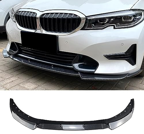 Auto Frontlippe Frontspoiler,für BMW 3er G20 G21 320i 325i 2019 2020 2021 2022,Frontlippe Spoiler Protector Splitter Kit,B-Carbon Fiber