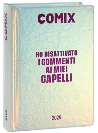 Comix - Agenda mini diaria de 16 meses, agenda escolar 2024-2025 para niños y niñas, con tapa dura, ideal para la escuela secundaria, 11 x 15,3 cm (alt.) cm, Holo