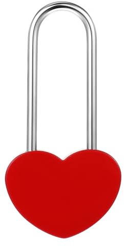 Liebesschloss Herzschloss Vorhängeschloss Personalisiertes Schloss für Frauen Valentinstags Geschenk Jahrestag Geschenk für Sie (Ohne Schlüssel)