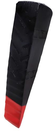 BAUSTER® Coin de fendage de bois 210 mm 2 kg - Cale forgée en acier - Cale de fendage rotative pour grandes bûches - Cale de fendage de bois - Cale de rechange - Cale d'entraînement pour fendre le