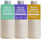 Wild - Natural Refillable Body Wash 300ml - 3 Pack of Shower Gel Refills in a Variety of Scents - Includes Coconut & Vanilla, Fresh Cotton and Amber & Oud Scents
