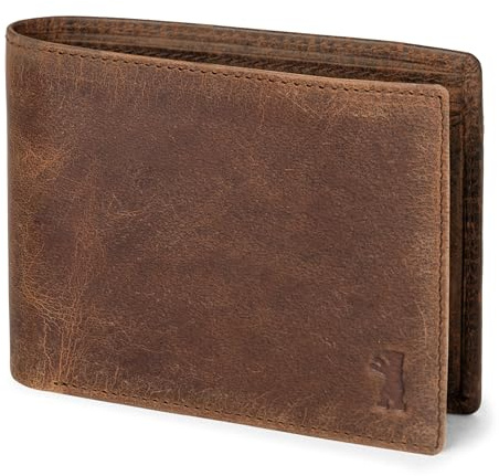 Berliner Bags Geldbörse Herren Vintage, Portmonee aus Leder - Braun