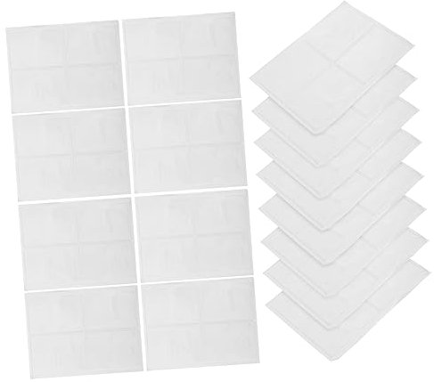 CANIGHT 100stücke Selbstklebende Transparente Visitenkartenhüllen Praktische Kartenhalter Für Organisation Von Visitenkarten Und Kleinen Fotos