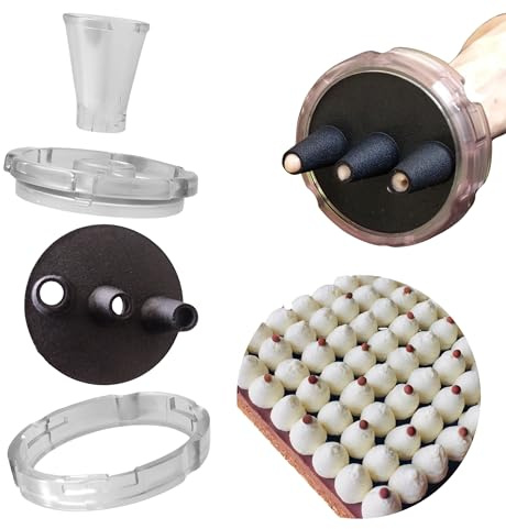 Chefinov - Set Multidouille Linéaire 3 Unies - 3 Douilles Unies - Douilles pâtisserie - Une seule pression le décor est réalisé.