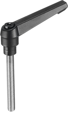 QUARKZMAN Klemmhebel Griff M8 x 60mm Spannhebelgriff Verstellbar 304 Edelstahl Gewindestift Handknöpfe Druckknopf Drehgriffe Bolzen Maschinengriffe für Schweißgeräte Druckgeräte