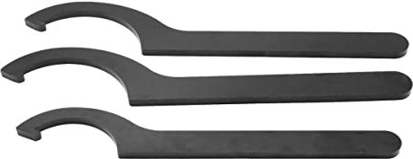 Okeeyseda Juego de Llaves Inglesas de 3 Uds., Herramienta de Ajuste Coilover, Gancho C, Ajustador de Choque de Acero para Bobina Absorbente, Kit de Llave Inglesa