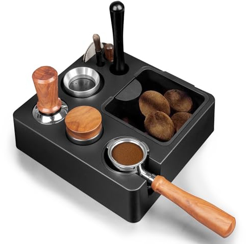 Guolich Tamperstation, Tamper Station aus ABS für Siebträger 51-58 mm | Tamping Station für Espresso Kaffeemaschine Barista Zubehör,Kaffee-Tamperhalter,Barista Station
