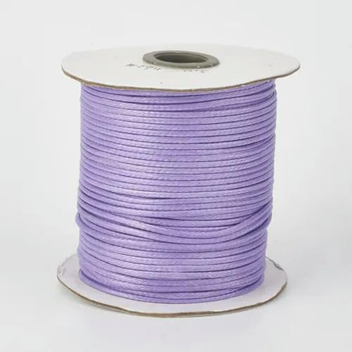 175yards/roll Korean Waxed Polyester Cord Jewelry Beading Thread String 0.5mm-Lilac