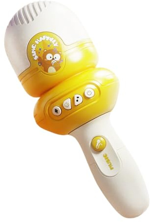 Microphone Enfant, Déformateur De Voix pour, Transformateur De Voix De Musique Intégré avec Fonction D'enregistrement pour 3 Ans Filles Garçons