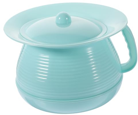 Vaso da Notte Household Urinal Spesso in Plastica con Coperchio | Vasino con Coperchio, Secchio per Orinatoio, Riutilizzabile per Casa, Manico Integrato, Pulizia Facile