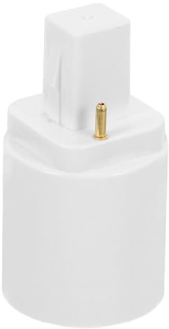 BUGUUYO Adattatore Portalampada da G24D a E27 a 2 Pin Convertitore Base Lampadina LED Compatibile Adattatore Spina Luce Versatile per Casa Ufficio e Ambienti Commerciali