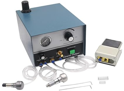 Máquina de grabado neumática con dos piezas de mano Herramientas y equipos de joyería