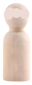 Träfigurer dockor 10 stycken omålade träfigurer, lämpliga för naturliga färger, trädockor, kvinnor och män, för gör-det-själv, lackerbar, för hemmet (10 st 55 mm pojk)