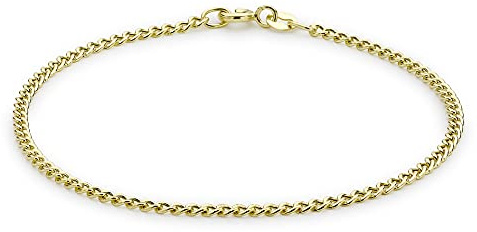 Carissima Gold Damen 9k (375) Gelbgold Hollow Panzerkette-Armband
