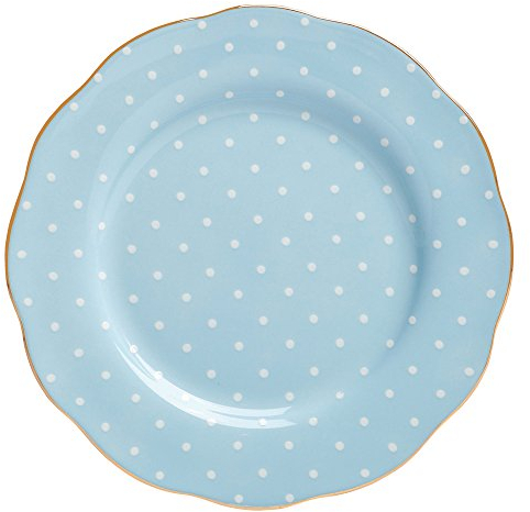 Royal Albert Polka Blu Vintage Insalata 20 centimetri Piastra