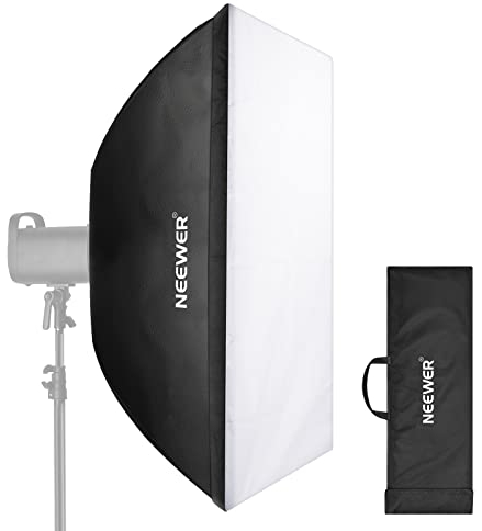 NEEWER 24”x35” (60x90cm) Rectangular Softbox, Studio Monolight Softbox with Bowens Mount, Diffuser & Carrying Bag for Portrait Product Photography, Compatible with S101-400W/300W, SL-70W, CB60/100/150