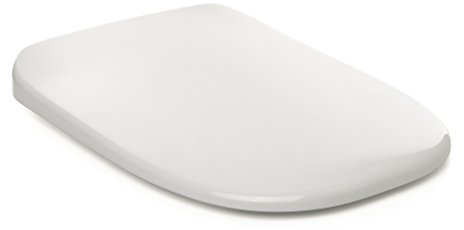 TATAY Tapa WC Duroplast Compatible con Dama Retro | Caída Amortiguada | Retirada Rápida y Limpieza Fácil | Gran Resistencia y Anti Bacteriana | Forma Cuadrada - Modelo LDY+ - Blanco