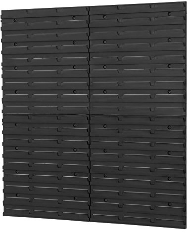 Lot de 4 plaques murales en plastique au garage, atelier, pour bac a becs