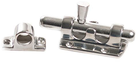 wellenshop Edelstahl Türriegel Bolzenriegel Schlossriegel Schubriegel A4 salzwasserbeständig